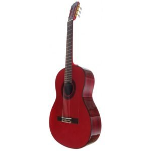 C320.580RS Roja Guitarra Flamenca Vicente Tatay - Fondo de Palosanto con Tapa de Abeto - Acabado Brillo Teñida de Rojo