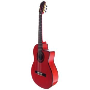 C320.590 CEQ Roja Guitarra Flamenca Vicente Tatay - Fondo de Sicomoro con Tapa Maciza de Abeto - EQ Fishman PSY-301 y Cutaway
