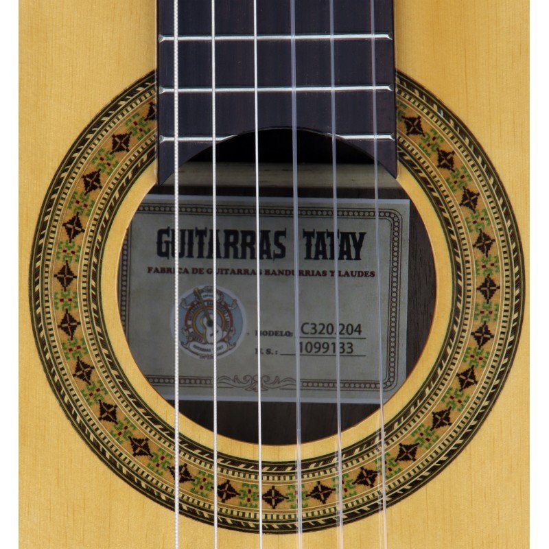 C320.204 Guitarra Clasica Vicente Tatay - Fondo de Palosanto con Tapa de Abeto - Acabado Brillo - Imagen 5
